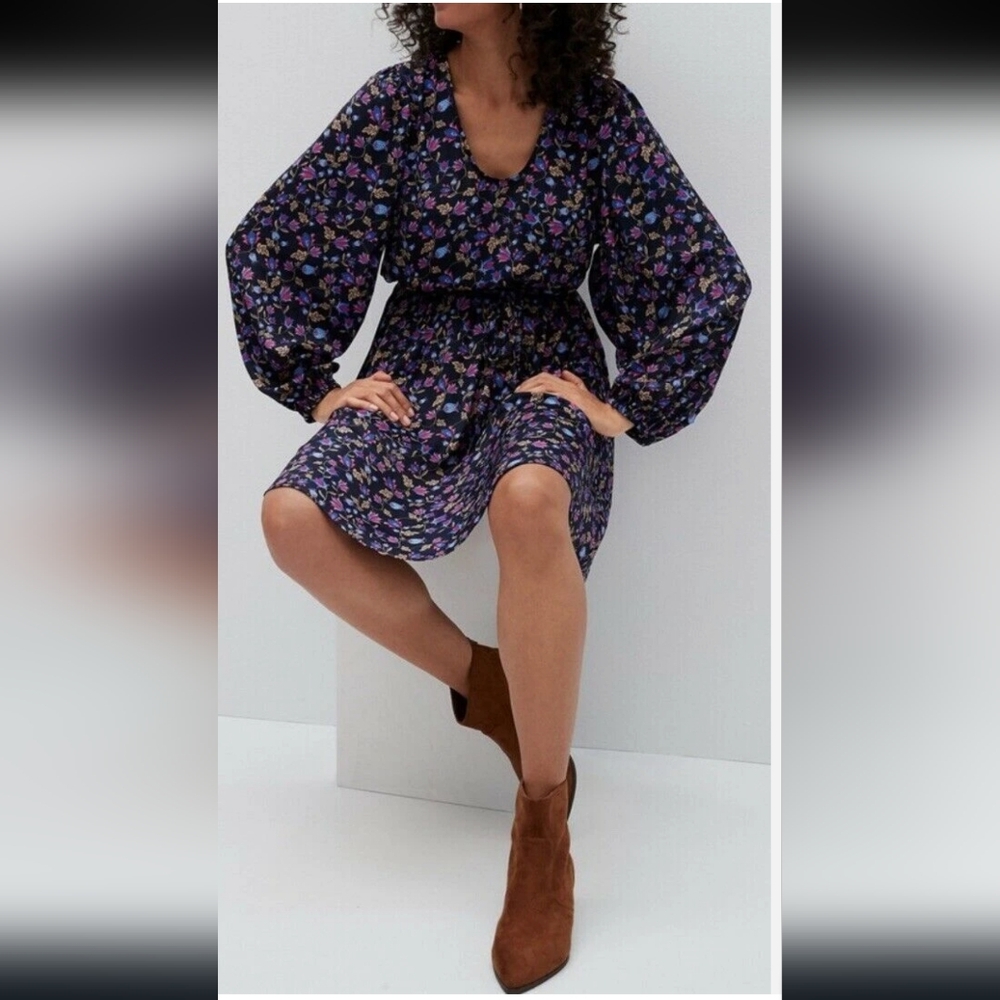 Banana Republic Floral Long Sleeve Dress
